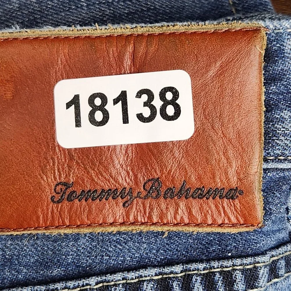 Tommy Bahama Jeans Men 38x32 Blue Standard Straight Leg Cotton Denim Medium Wash